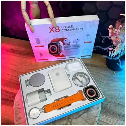 Kit Smartwatch Audifonos Power Bank