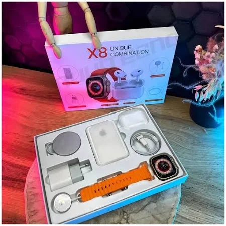 Kit Smartwatch Audifonos Power Bank